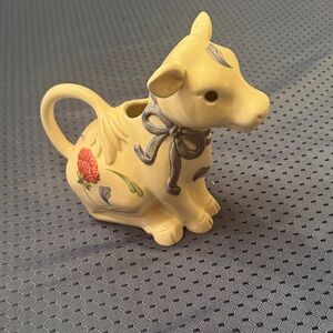 Lenox Poppies on Blue Cow Creamer